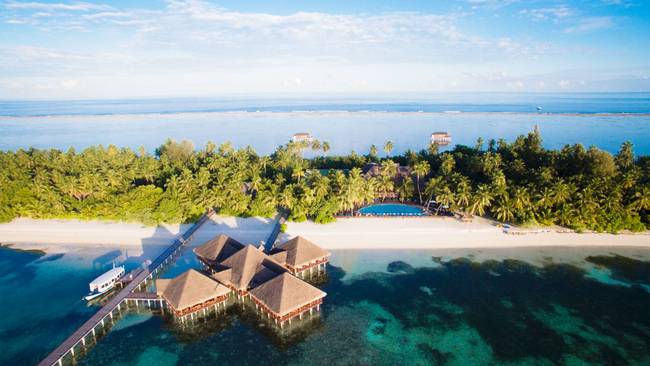 Medhufushi Island Resort - Übernachten in der Wasservilla